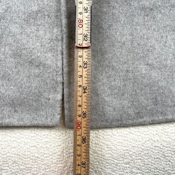 Zara Man Mens Size S 38 Felt Two Button Winter Coat Gray Side Slash Pockets - Picture 8 of 9